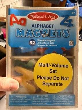 Melissa & Doug- Alphabet and Number Magnets- Multi Set- NEW- UNSEALED!!